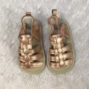 Carter's Shoes Carters Rose Gold Baby Girl Sandals Size 92
